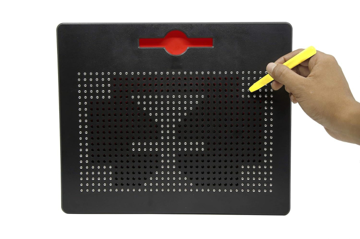 Tablă magnetică pentru desen și învățare cu 714 bile magnetice și stilou special [2]