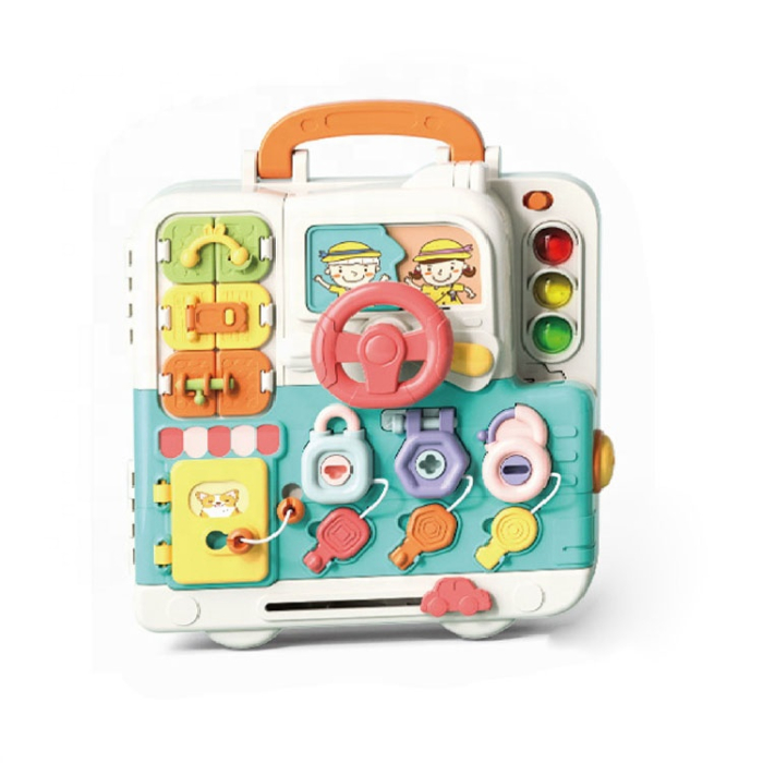Tablă senzorială Montessori cu LED și activități interactive [2]