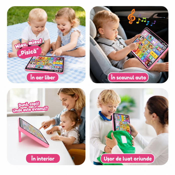 Tabletă interactivă și educativă pentru copii în limba română - Roz [2]