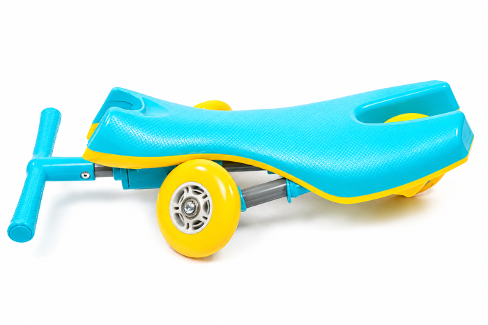 Tricicletă pliabilă Scooter Baby Bug Ride-On cu roți din silicon - Albastru [4]
