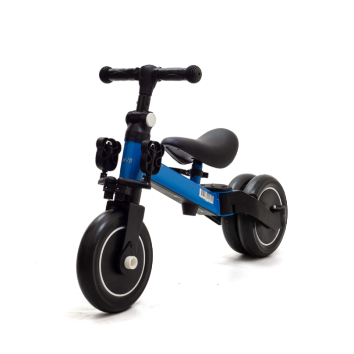 Tricicletă transformabilă în bicicletă fără pedale – albastru [3]