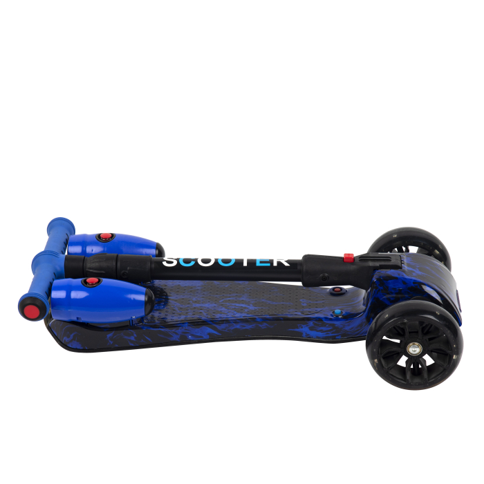 Trotinetă cu aburi, sunete și lumini – Bluetooth, USB, ( albastru ) [4]