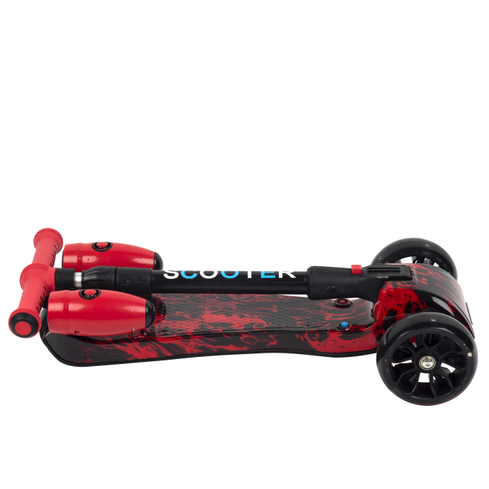 Trotinetă cu aburi, sunete și lumini – Bluetooth, USB, ( rosu ) [3]