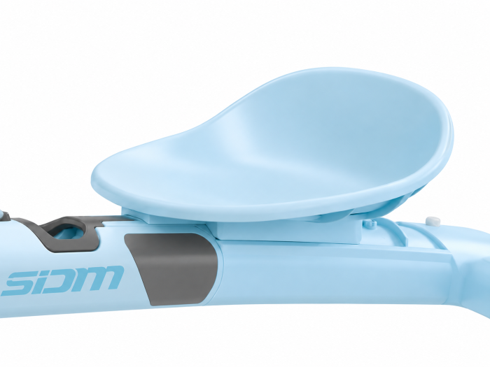 Trotinetă pliabilă 3 în 1 pentru copii cu scaun, rotație 360°, muzică și sistem anti-răsturnare - Blue [5]