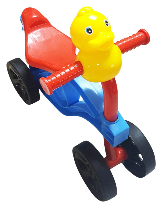 Trotinetă stabilă cu 4 roți pentru copii fără pedale, multicolor [2]