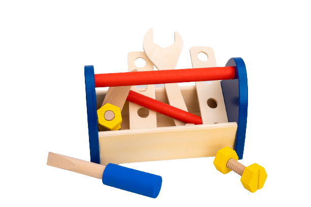 Trusă de scule din lemn pentru copii – Set educativ | ZukiToys.ro [2]