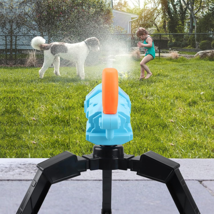 Tun cu apă pentru copii cu trepied pentru joacă în exterior - albastru [3]