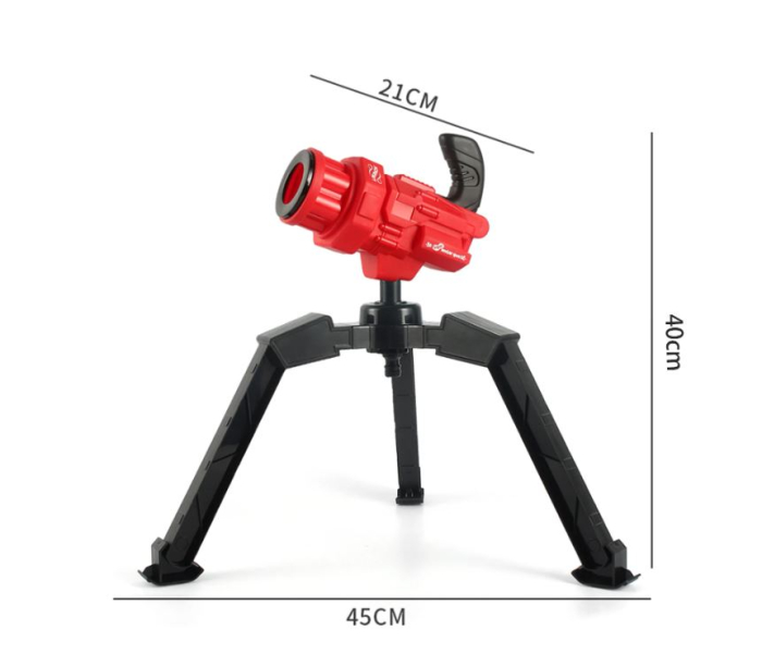 Tun cu apă pentru copii cu trepied pentru joacă în exterior - roșu [4]