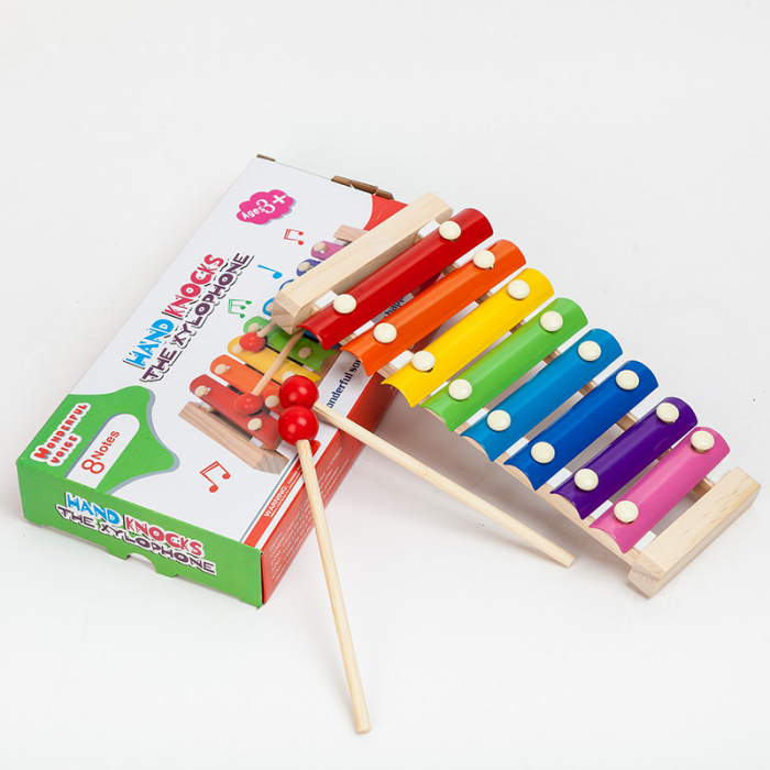 Xilofon muzical din lemn cu 8 note – Jucarie interactiva educativa pentru copii [1]