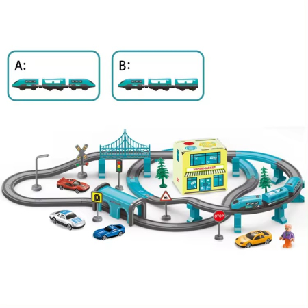 Circuit trenulet electric interactiv – 92 piese 3+ [1]