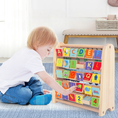 Abac din lemn cu alfabet și cifre [2]