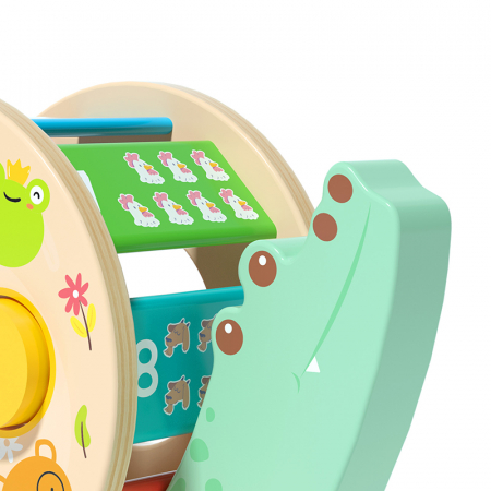 Aligatorul de tras cu forme geometrice – jucărie montessori din lemn 18+ [4]