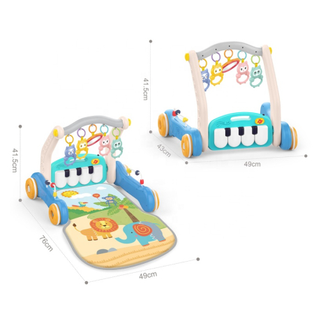 Antemergător și saltea de joacă cu pian 2 în 1 Huanger [3]
