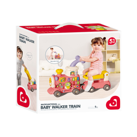 Antepremergător multifuncțional 5-în-1 – vagon cu aburi, scăunel și centru de activități [4]