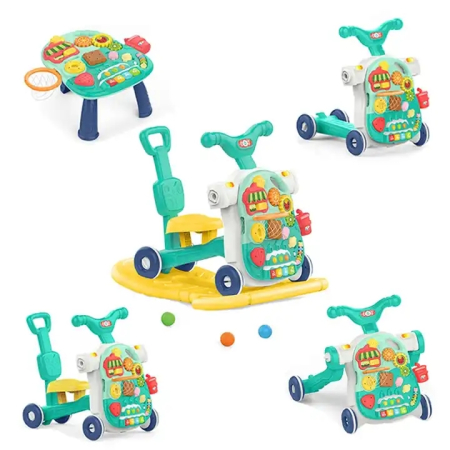 Corturi & Spatii de Joaca - Antepremergător multifuncțional Mappy 5 în 1 tricicletă și măsuță de activități cu sunete