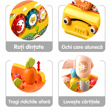 Autobuz muzical pentru copii, cu xilofon, forme și jocuri interactive [3]