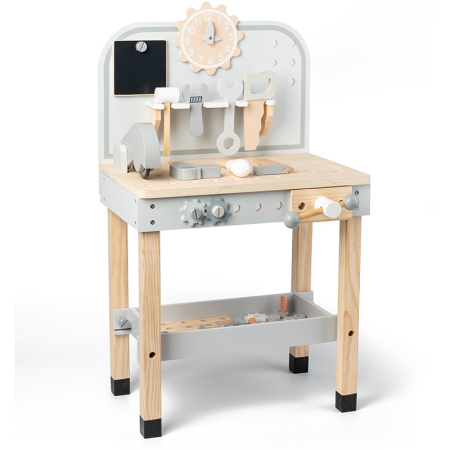 Jucarii pentru Baieti - Banc de lucru din lemn pentru copii cu accesorii – set educativ cu unelte