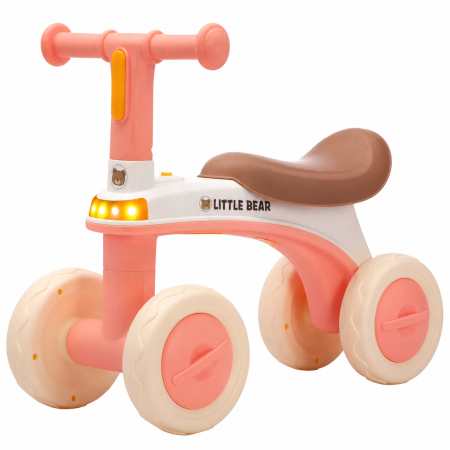 Trotinete & Triciclete pentru Copii - Bicicletă de echilibru Little Bear Ride pentru copii – Roz