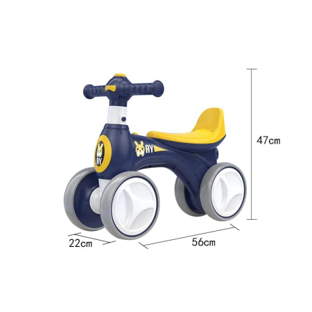 Bicicletă fără pedale cu lumini, sunete si baloane de sapun – albastru [3]