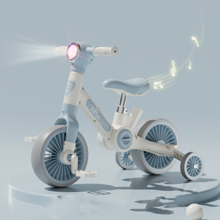 Bicicletă transformabilă 3 în 1 Blue Ride cu lumini și sunete [2]
