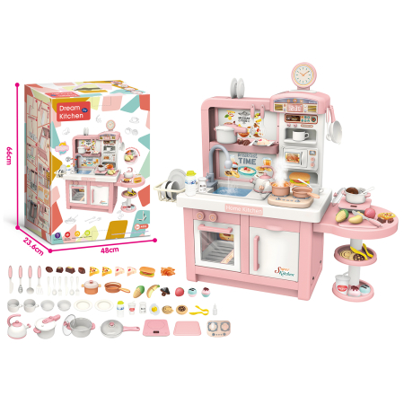 Bucătărie de jucărie Dream – cu lumini, sunete și abur realist, set complet pentru joacă creativă [1]