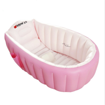 Joaca de Vara & Apa - Cădiță gonflabilă portabilă pentru bebeluși și copii, roz