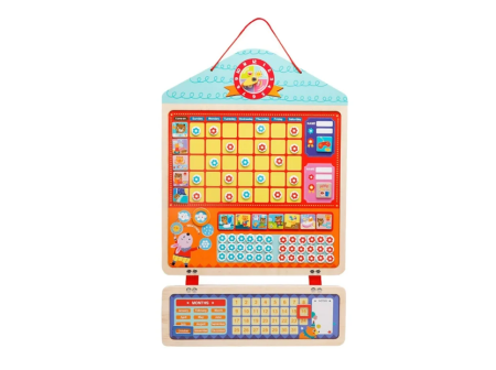 Busy Book & Carti Interactive - Calendar magnetic cu recompense pentru copii