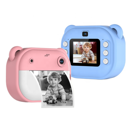 Jucarii educative - Camera foto/video pentru copii cu imprimantă foto instantanee, filtre si jocuri