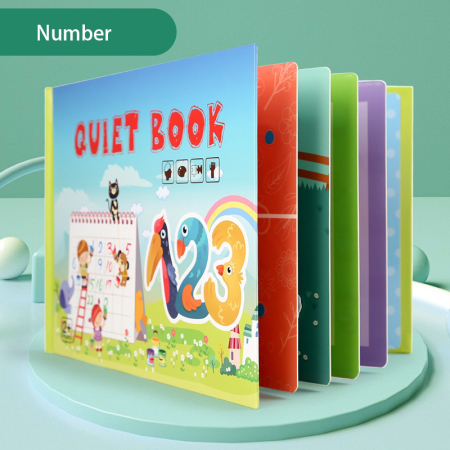 Carte cu activități Quiet Book cu stickere reutilizabile | ZuKiToys.ro [5]