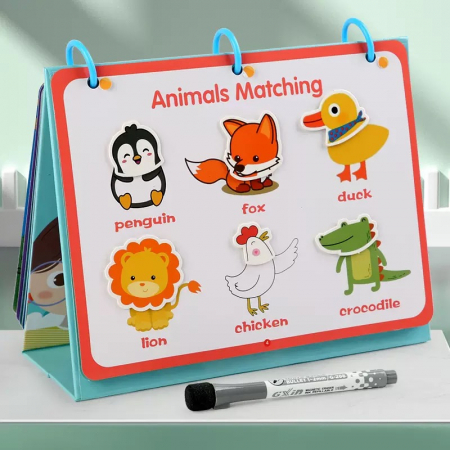 Busy Book cu 16 activitati reutilizabile – 133 piese | Jucarie educativa copii 3 ani+ [3]