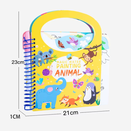 Carte de colorat cu apă „Magic Water Painting – Animal” [3]