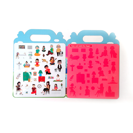 Carte educativă cu stickere reutilizabile – Casa mea (32 piese) [1]