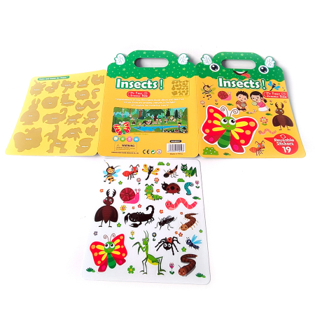 Carte educativă cu stickere reutilizabile – Insecte (19 piese) [1]