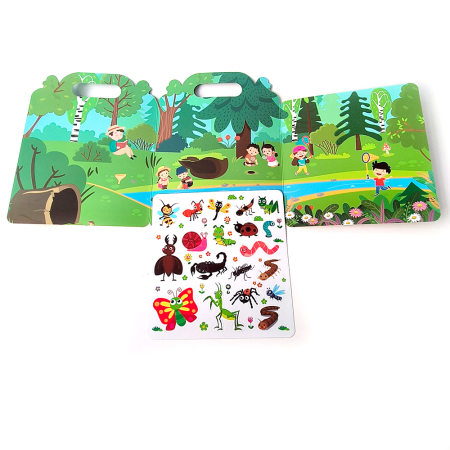 Carte educativă cu stickere reutilizabile – Insecte (19 piese) [2]