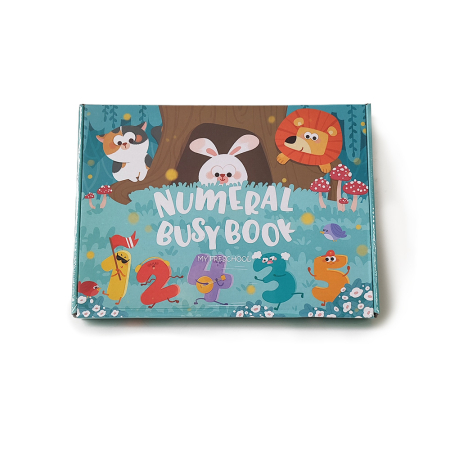 Busy Book & Carti Interactive - Carte educativă reutilizabilă Busy Book – Numere și învățare timpurie