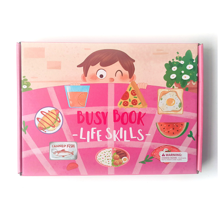 Busy Book & Carti Interactive - Carte educativă reutilizabilă Busy Book – Activități zilnice