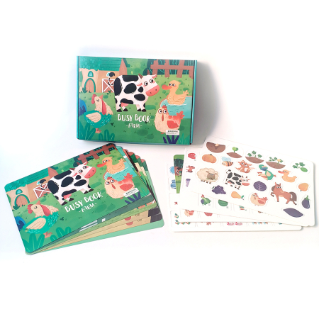 Carte educativă reutilizabilă Busy Book – Animale de fermă [4]