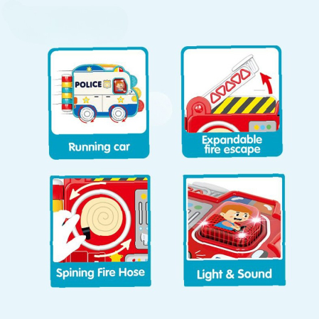 Carte interactivă în formă de mașinuță – cu lumini și sunete 12+ [2]