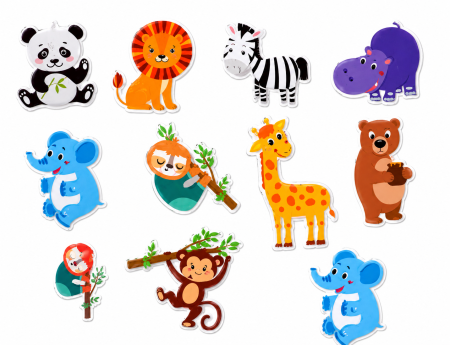 Carte Magnetică și Puzzle 2 în 1 – Animale Sălbatice [2]