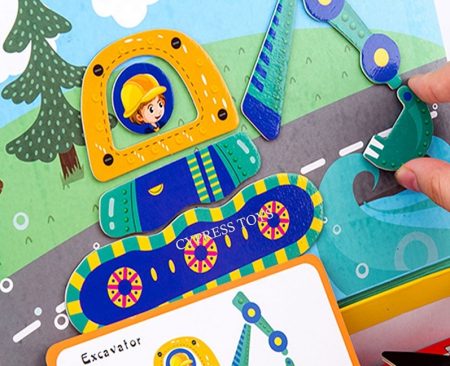Carte magnetica Vehicule – Puzzle educativ vehicule magnetic | ZukiToys.ro [2]