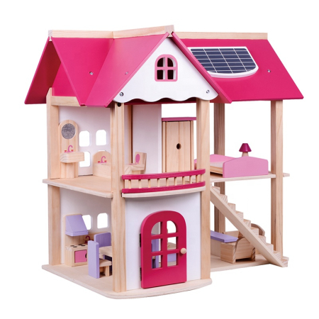 Cadouri de Sarbatori - Căsuță de păpuși Jumbo Pink House cu mobilier