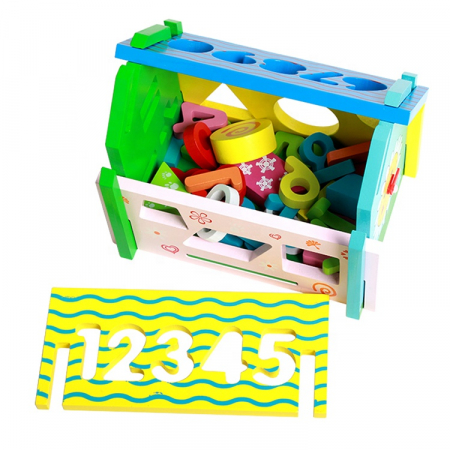 Centru de activitati din lemn – jucarie Montessori pentru invatare timpurie [3]