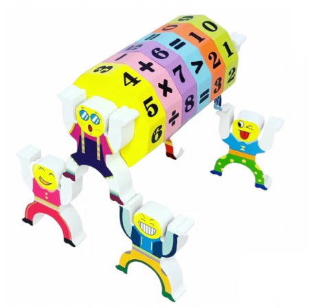 Cilindru aritmetic si clovni in echilibru – ZukiToys.ro