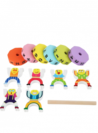 Cilindru aritmetic si clovni in echilibru – ZukiToys.ro [2]