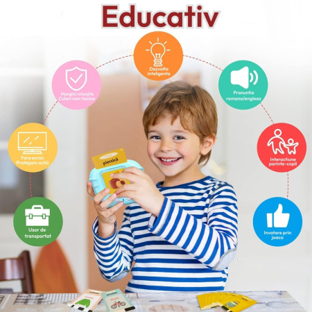 Cititor audio de carduri bilingv – Română & Engleză (224 carduri / 448 cuvinte) [2]