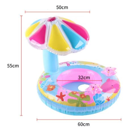 Colac bebe pentru înot cu protecție solară – model Stea de Mare [3]