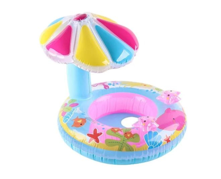 Joaca de Vara & Apa - Colac bebe pentru înot cu protecție solară – model Stea de Mare