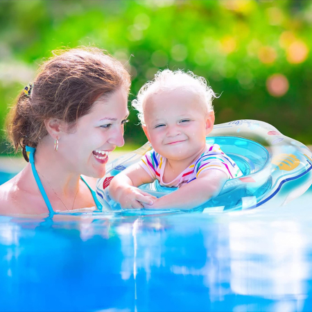 Colac de inot pentru bebeluși cu chiloțel ( albastru ) [2]