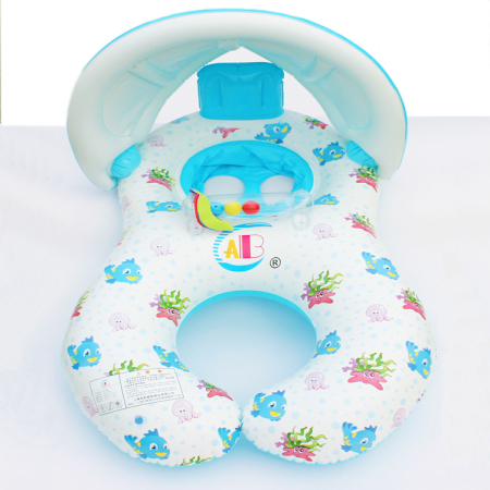 Colac gonflabil „Mamă și Copil” cu parasolar detașabil și suport pentru copil [1]