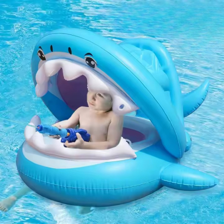 Colac gonflabil pentru copii – model rechin albastru [1]
